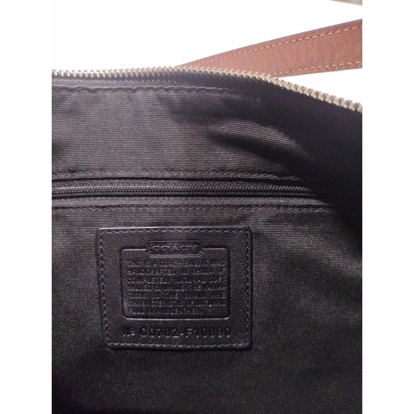 Coach Black Leather Shoulder Bag F10890 - Picture 7 of 9